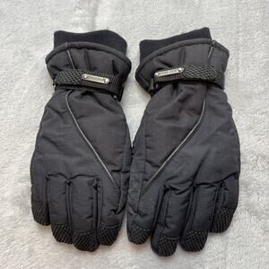Grandoe‎ Winter Ski Gloves Womens S Black Nylon Wool Blend Fleece Lined Gorpcore